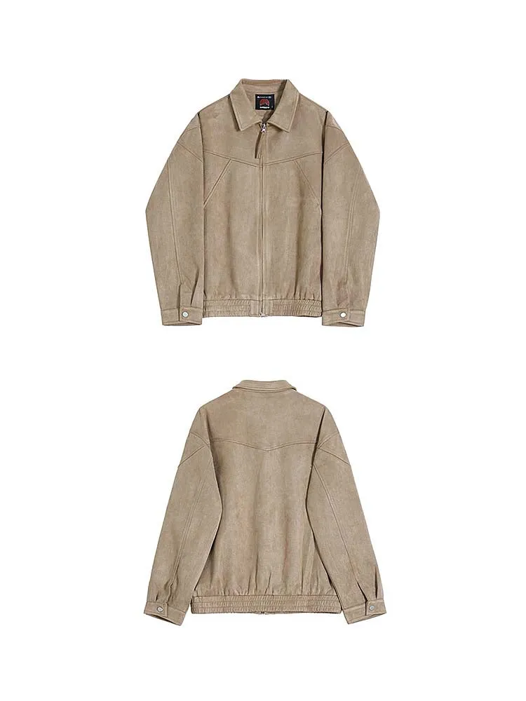 672 Nakamura Suede Zip-Through Jacket