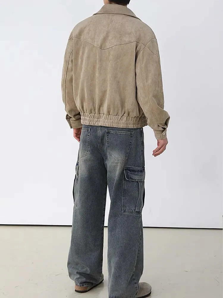 672 Nakamura Suede Zip-Through Jacket