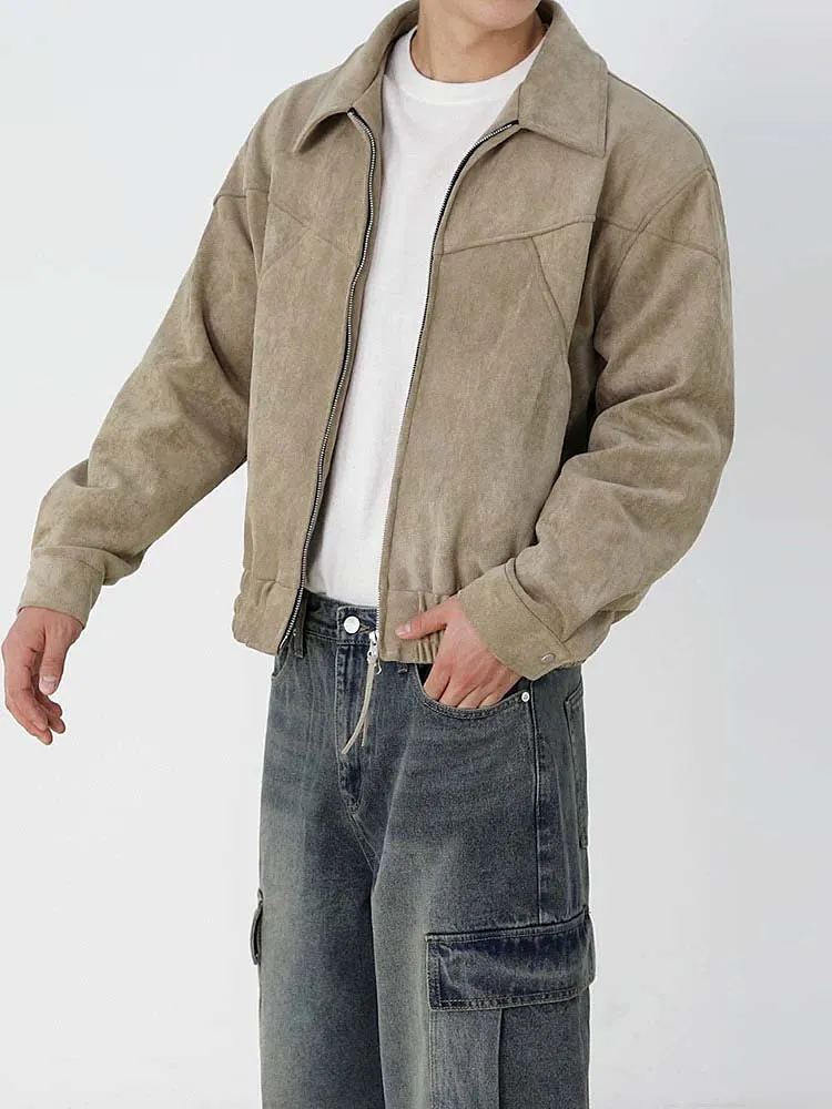 672 Nakamura Suede Zip-Through Jacket
