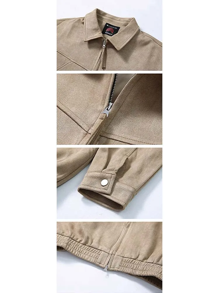 672 Nakamura Suede Zip-Through Jacket