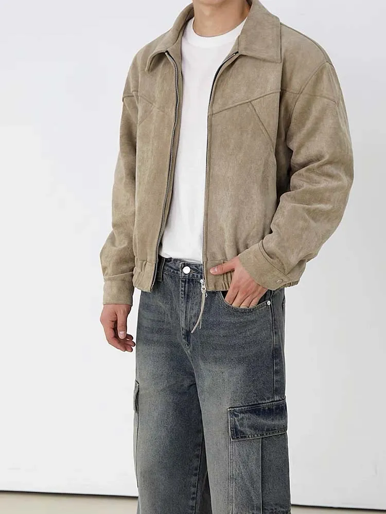 672 Nakamura Suede Zip-Through Jacket