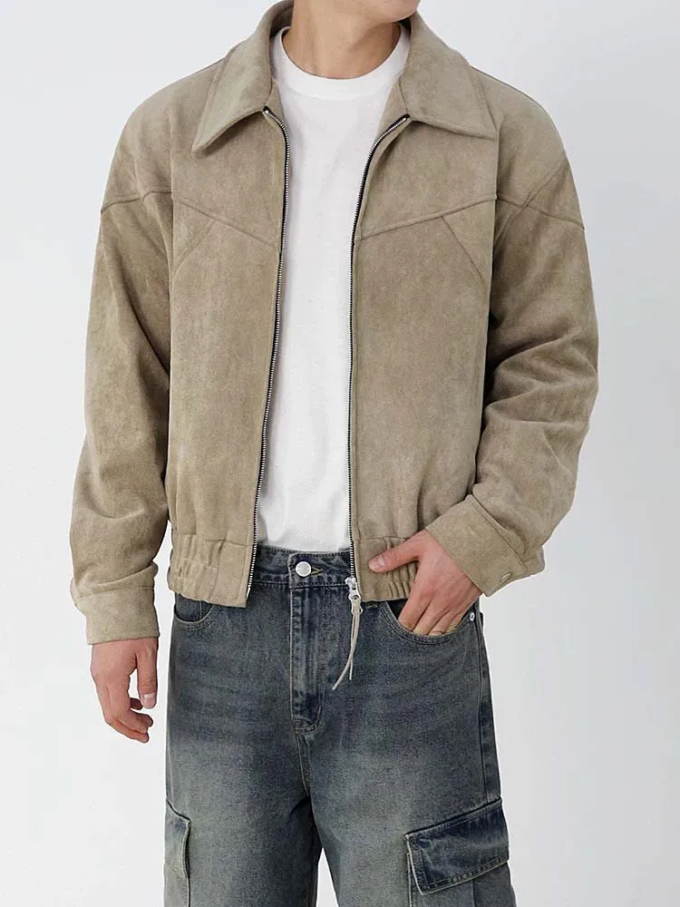 672 Nakamura Suede Zip-Through Jacket