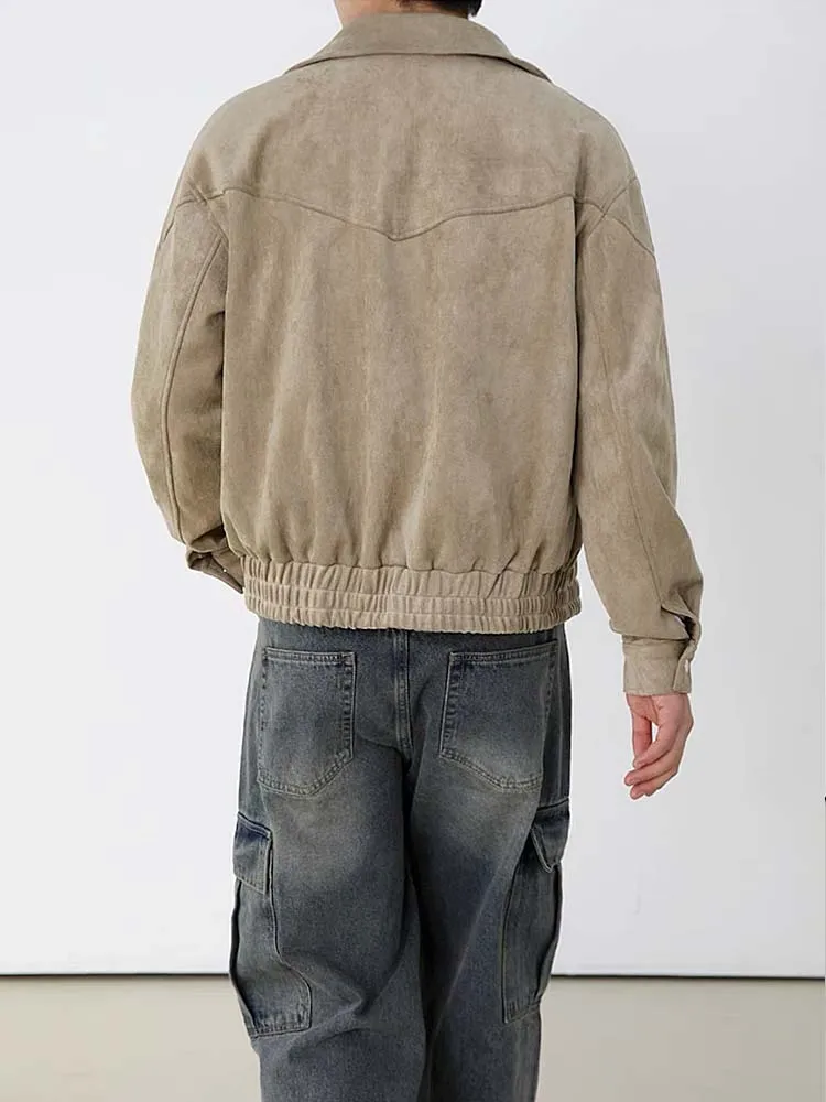 672 Nakamura Suede Zip-Through Jacket