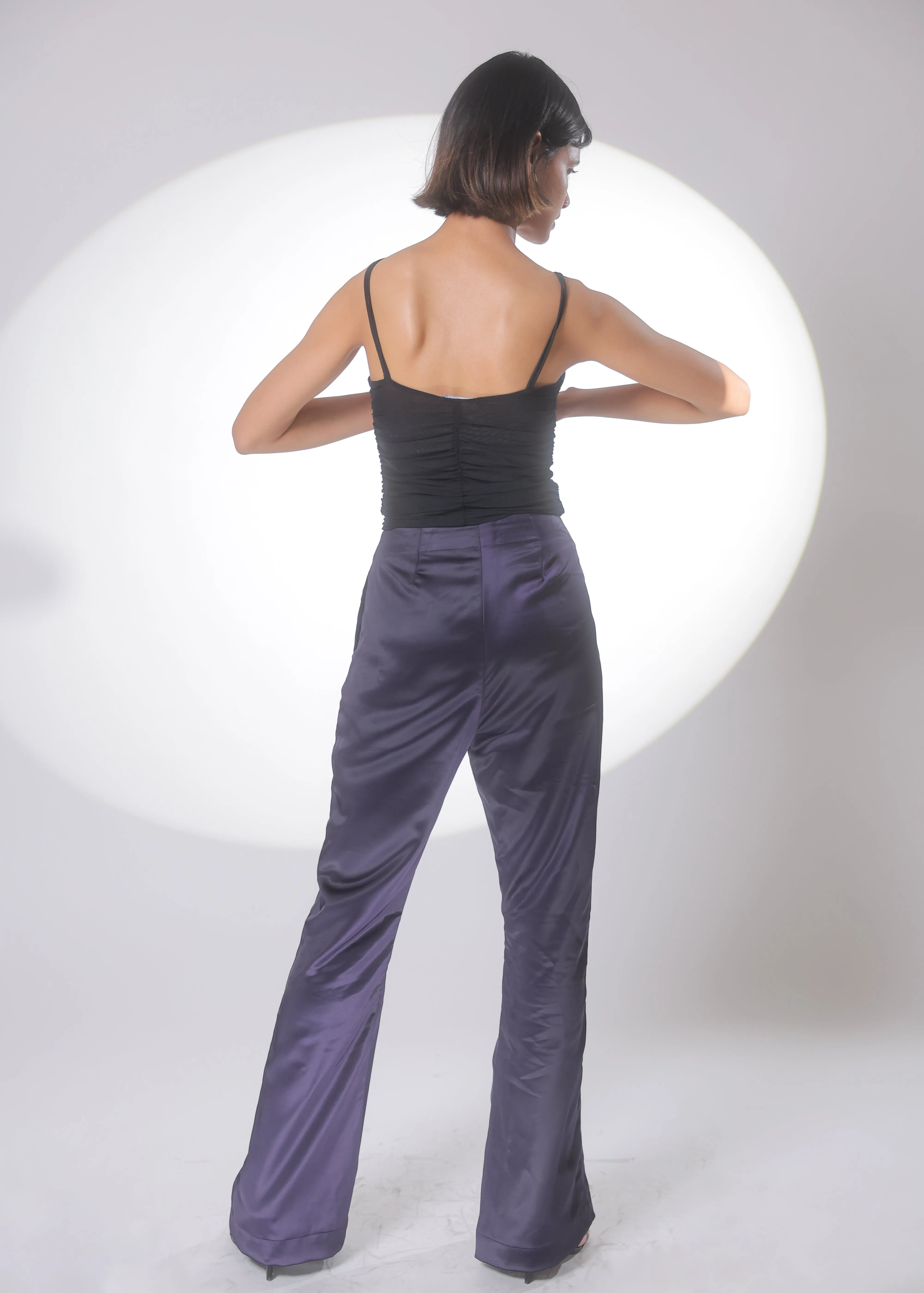 Alexis Satin High waist Trousers