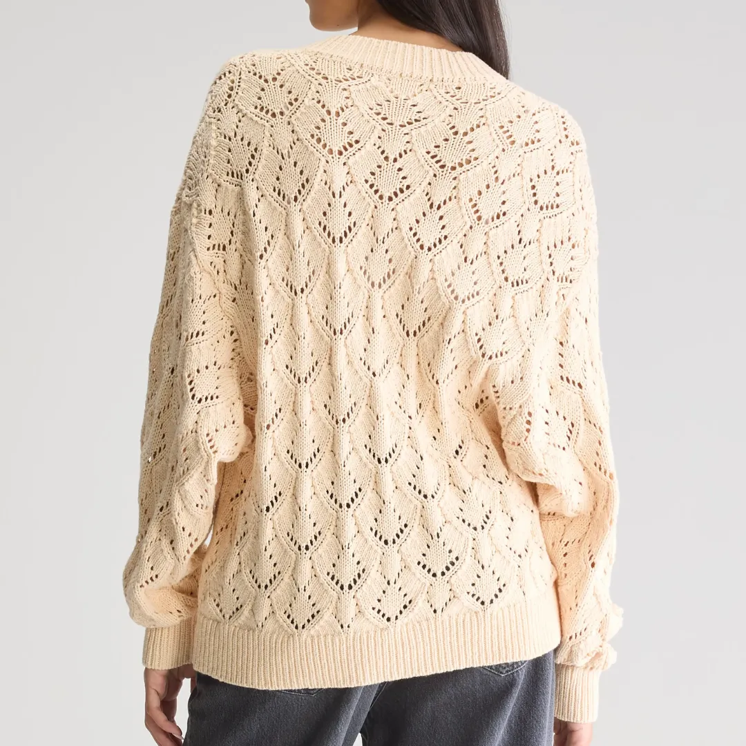 Allady Zipped Cardigan (Ivory)
