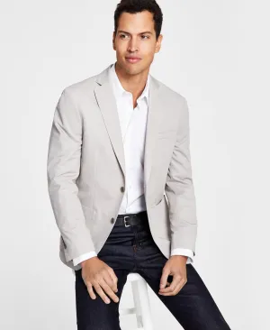Bar Iii Men's Slim-fit Lt Beige Blazer Size 42L