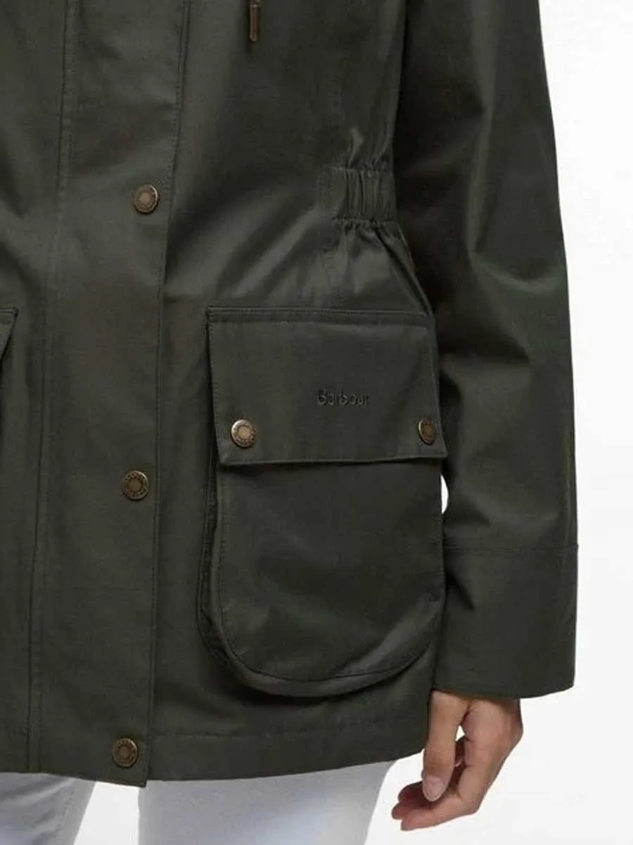 BARBOUR Maple Waterproof Jacket - Women's - Olive/Ancient Tartan