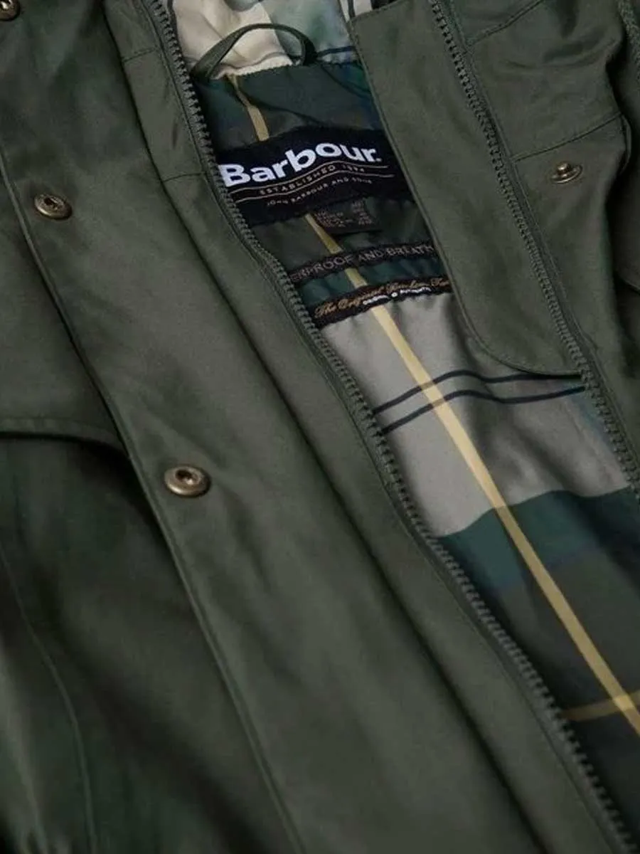 BARBOUR Maple Waterproof Jacket - Women's - Olive/Ancient Tartan