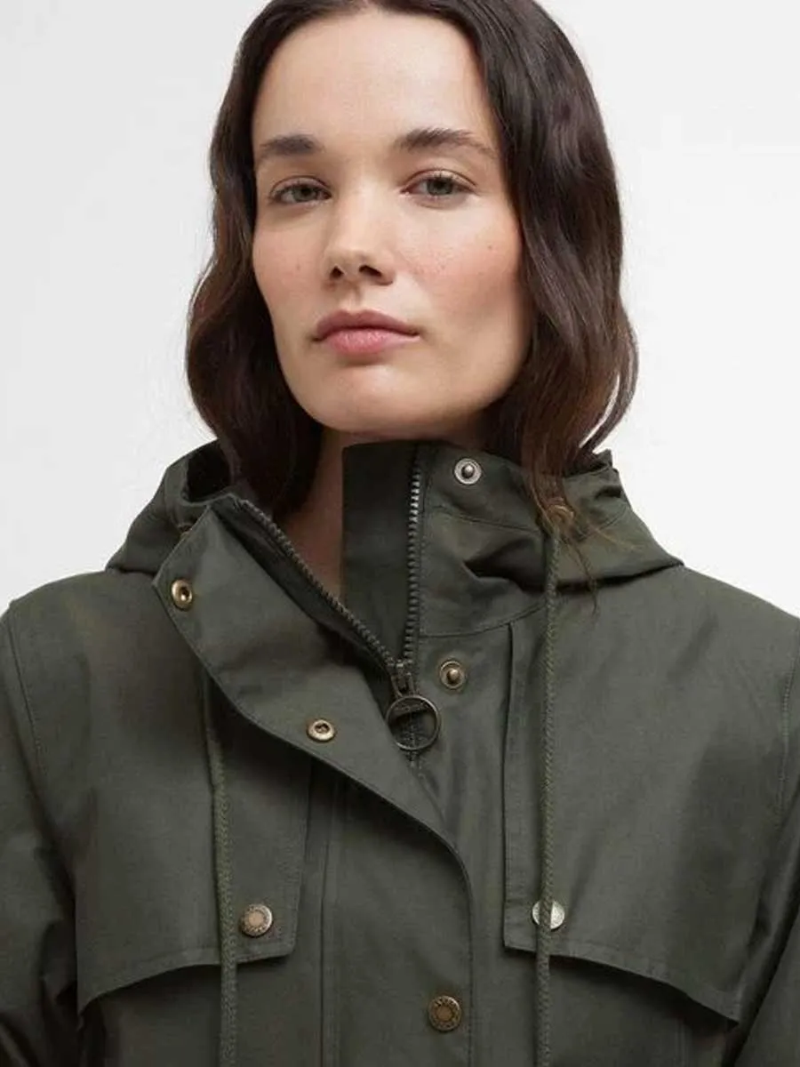 BARBOUR Maple Waterproof Jacket - Women's - Olive/Ancient Tartan