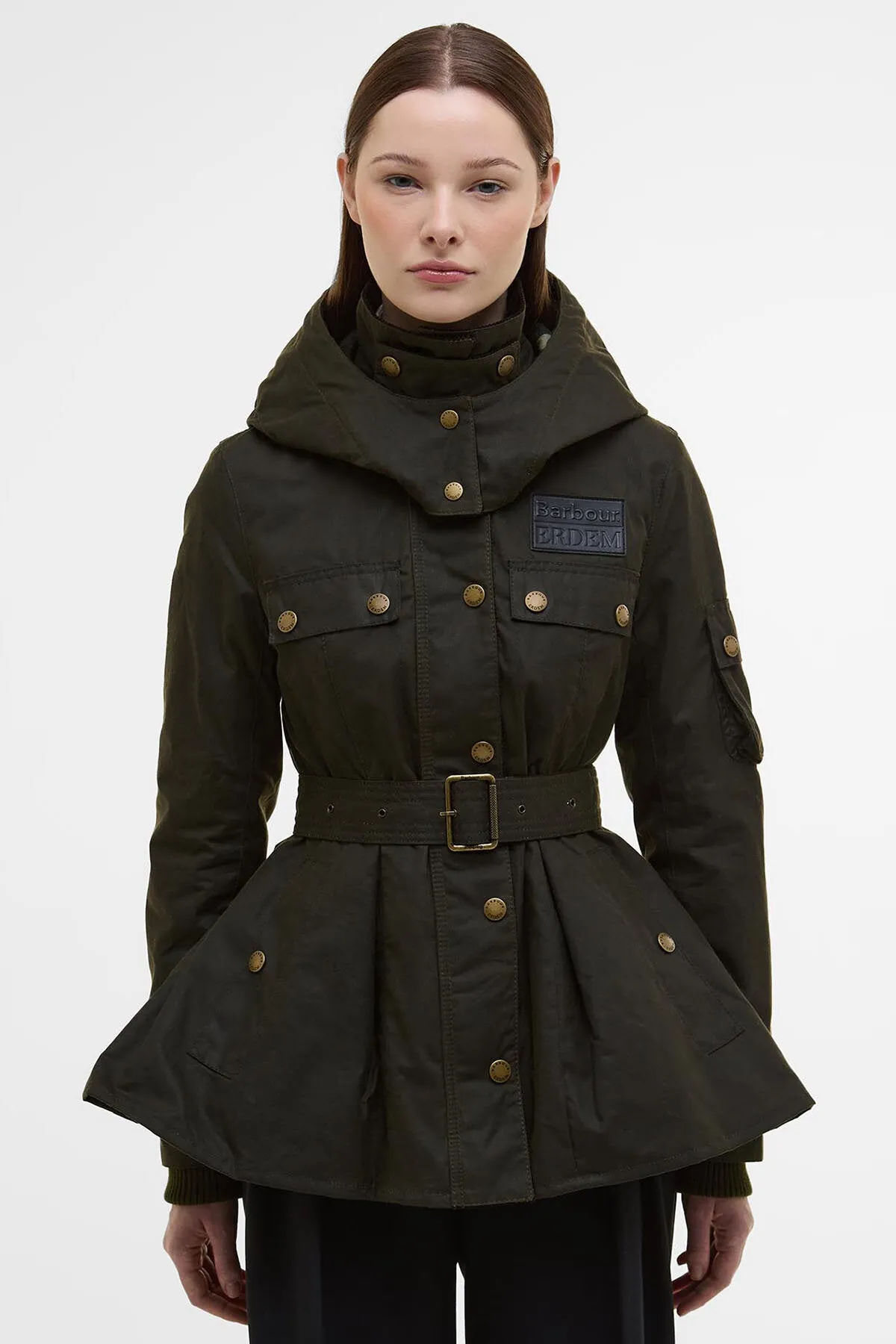 Barbour x ERDEM Datura Waxed Hood