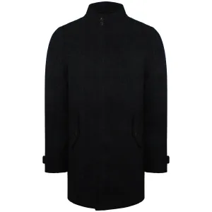 Ben Sherman Plain Mens Dark Grey Long Coat