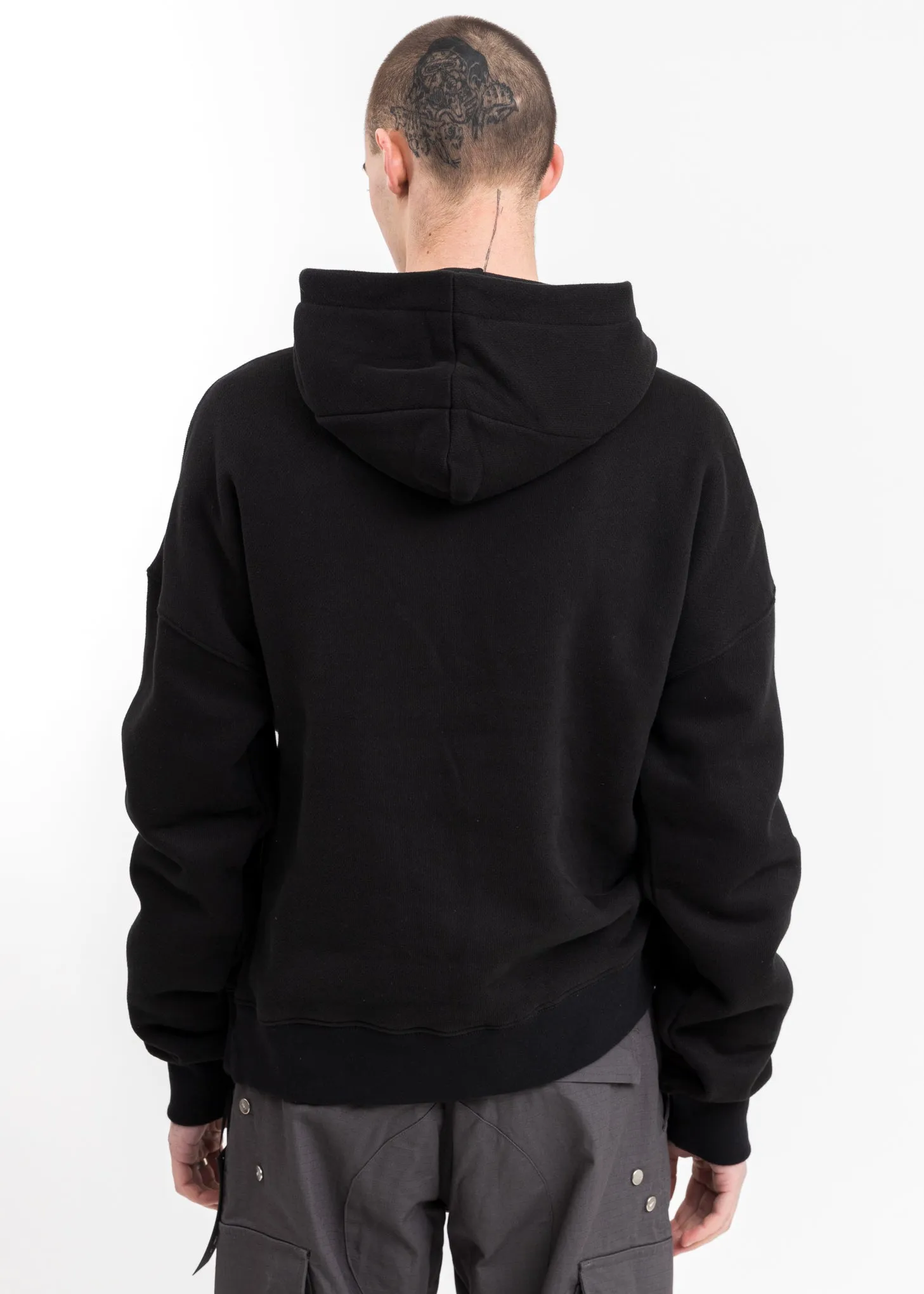 Black Hoodie w Drawstring