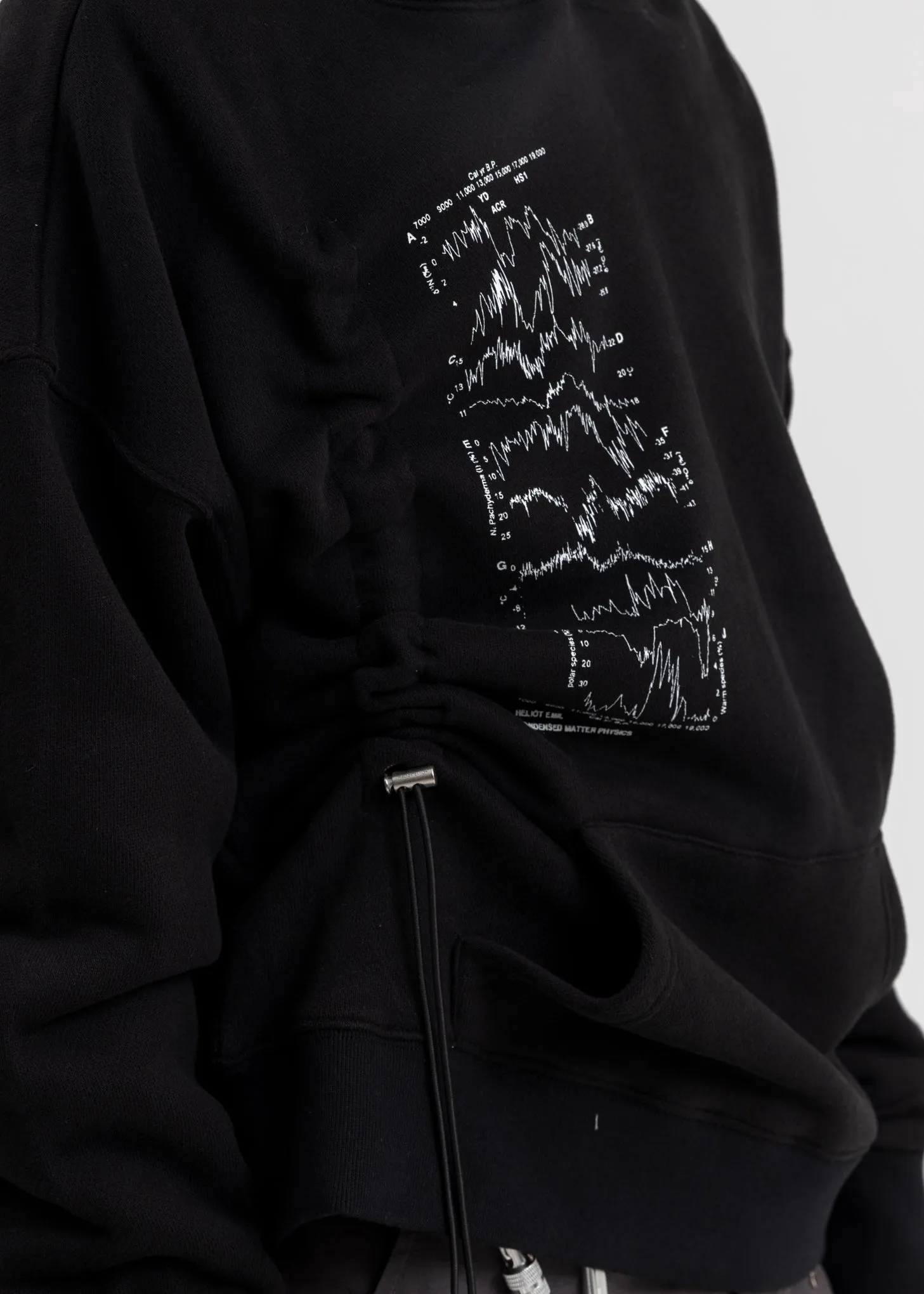 Black Hoodie w Drawstring
