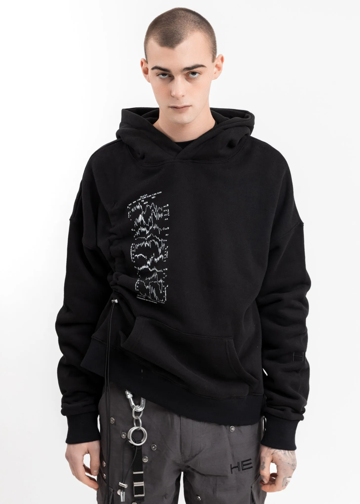Black Hoodie w Drawstring