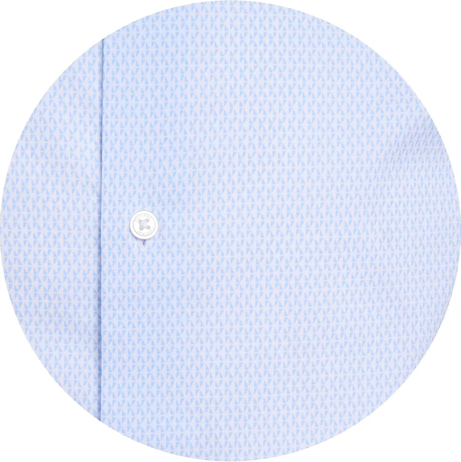 Calvin Klein Boy's Long Sleeve Patterned Dress Shirt, Button-down Style With Cuffs & Shirttail Hem