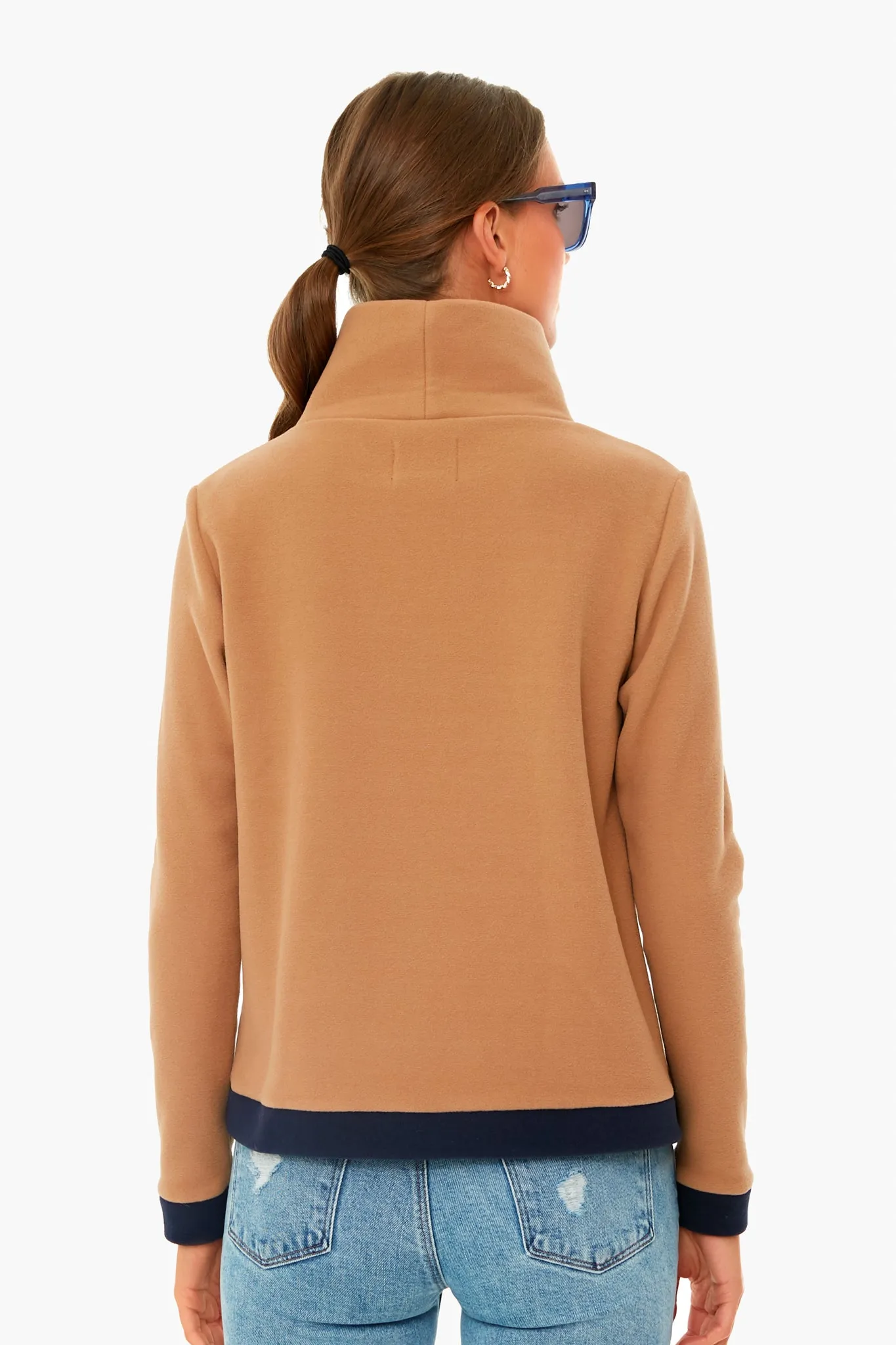 Camel and Navy Colorblock Park Slope