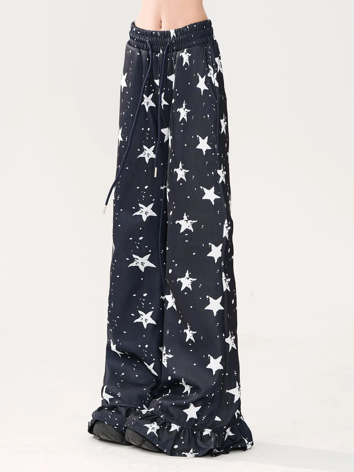 Casual Flared Star Lazy Pants