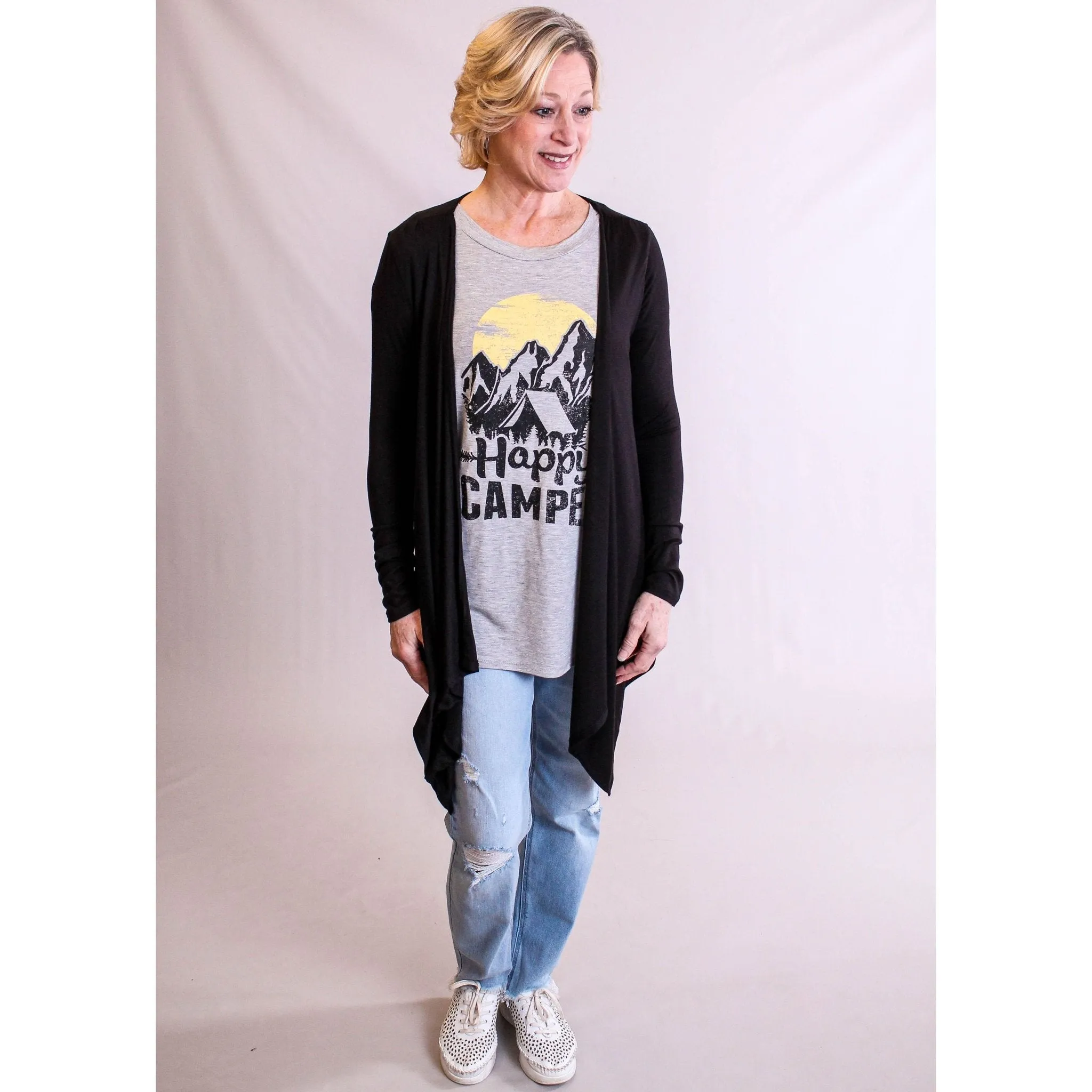 Cello High Rise Distressed Mom Jean