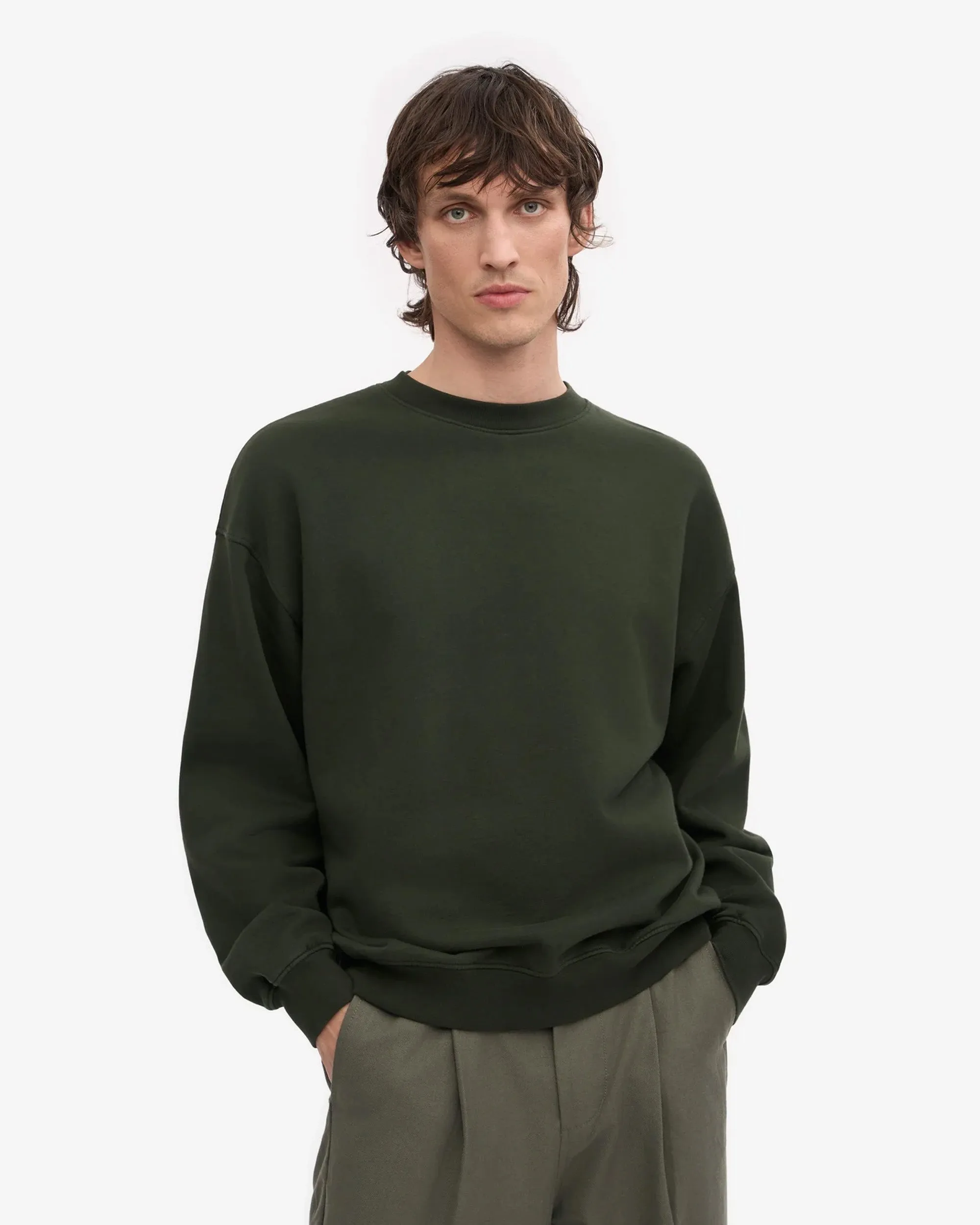 Colorful Standard Organic Oversized Crew Sweat - Hunter Green