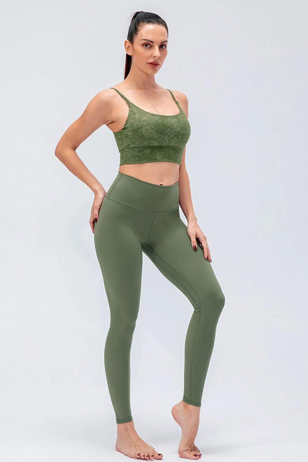 Comfy Fit Active Wide Waistband Leggings