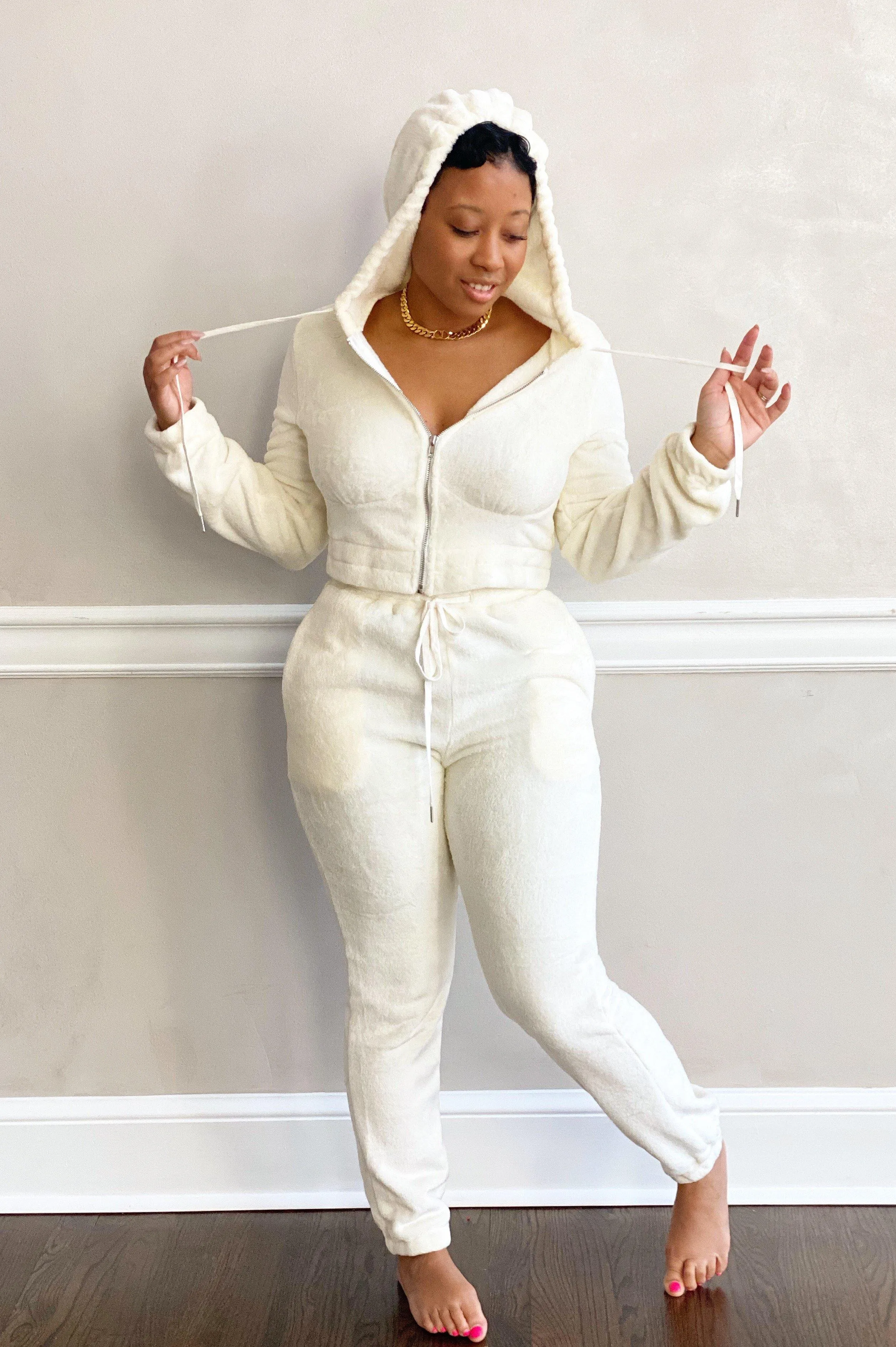 COMFY VELOUR  TWO PIECE SET