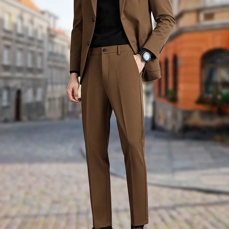 Couture Space Volcano Velvet Straight Leg Suit Pants