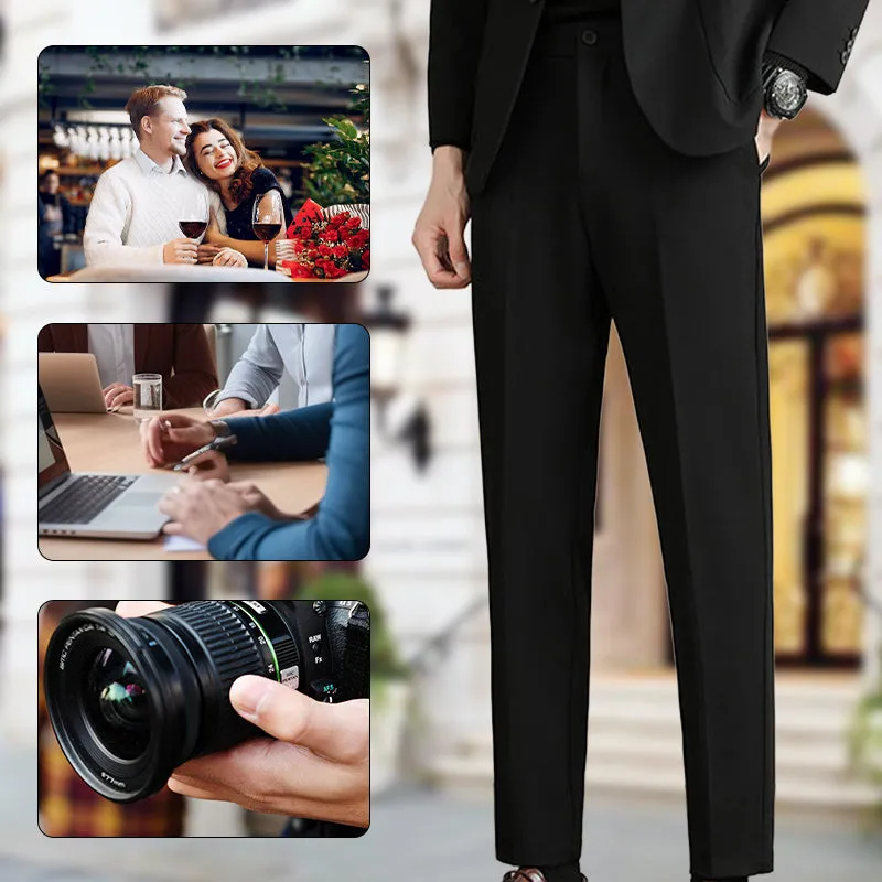 Couture Space Volcano Velvet Straight Leg Suit Pants