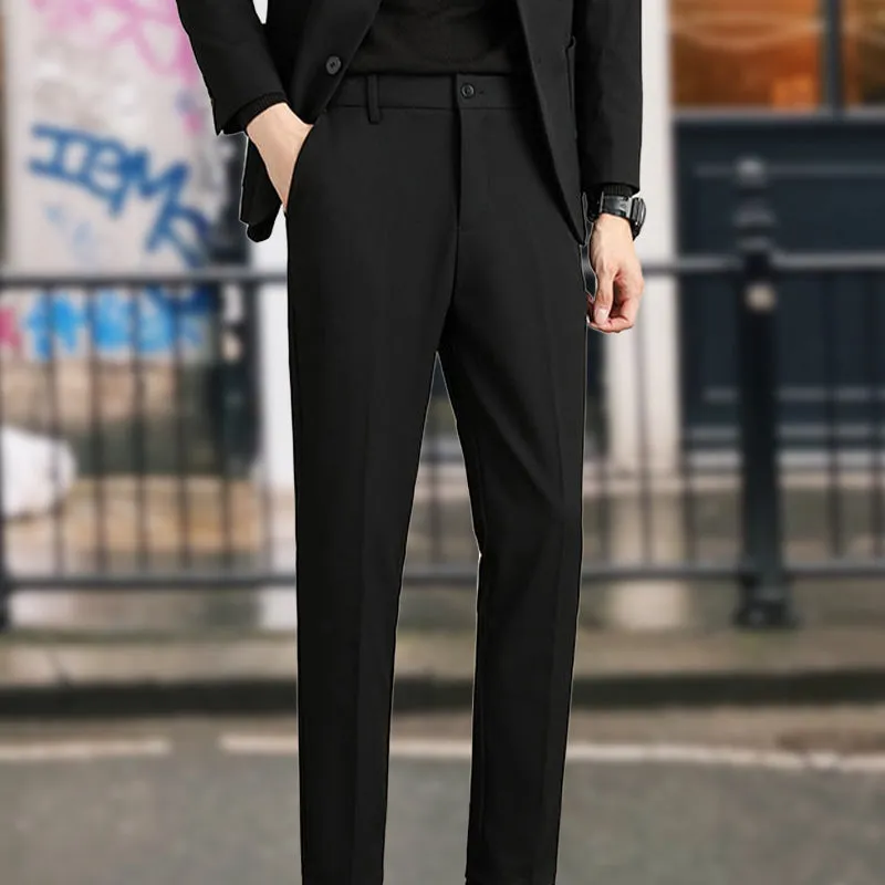 Couture Space Volcano Velvet Straight Leg Suit Pants