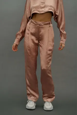 Dax Rose Pleated Full Pants