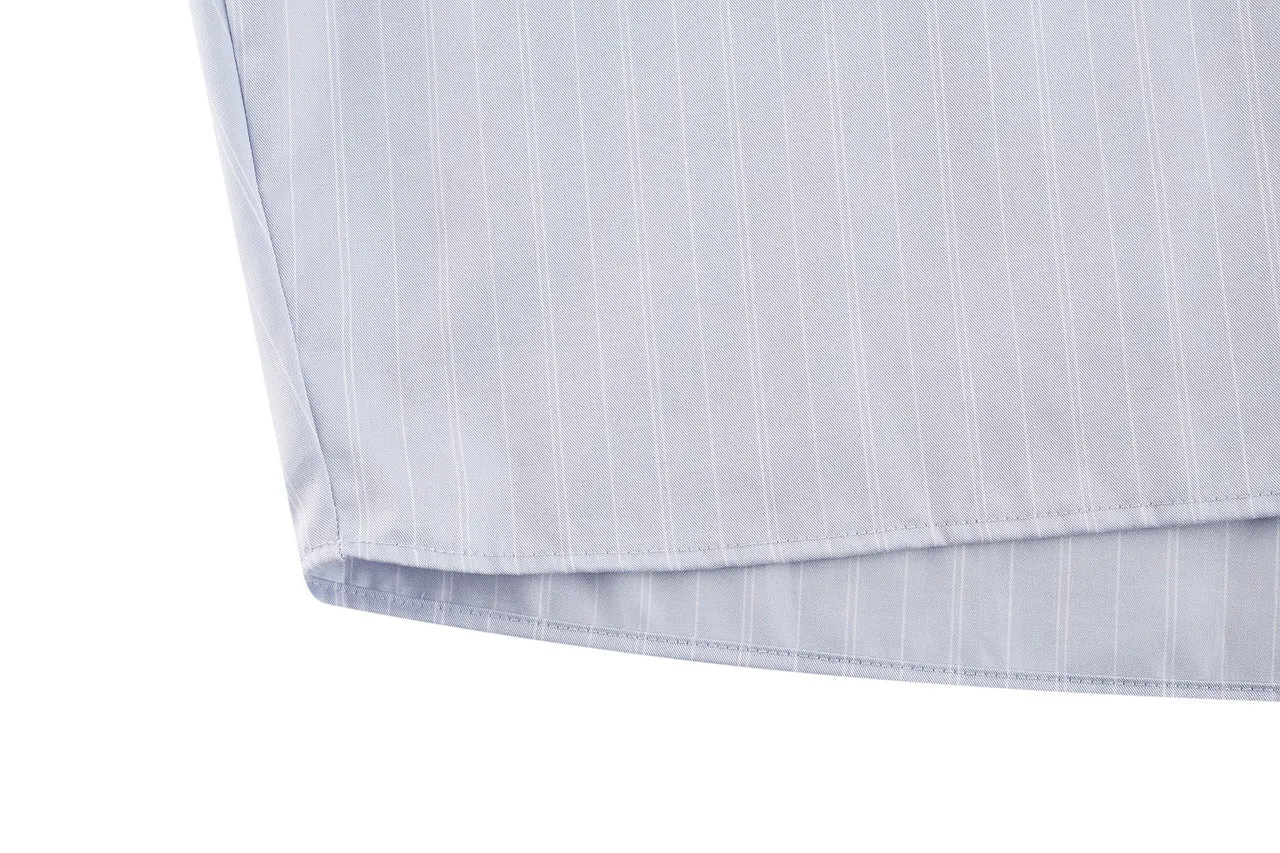 Diamond Cut Cotton Linen Stripe shirt