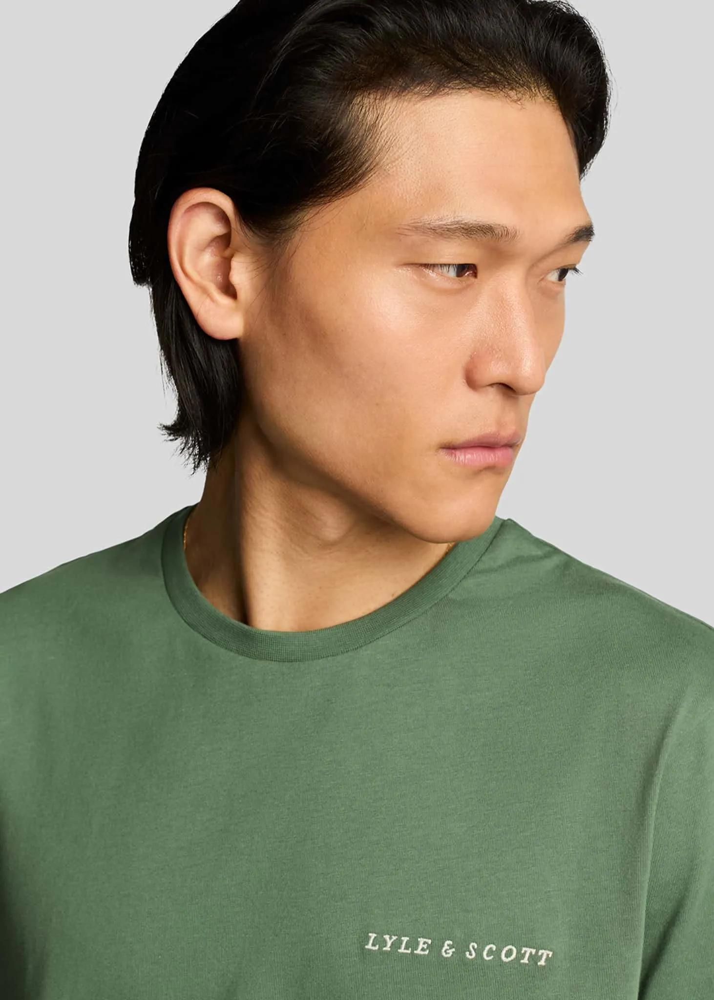 Embroidered t-shirt - duck green cove