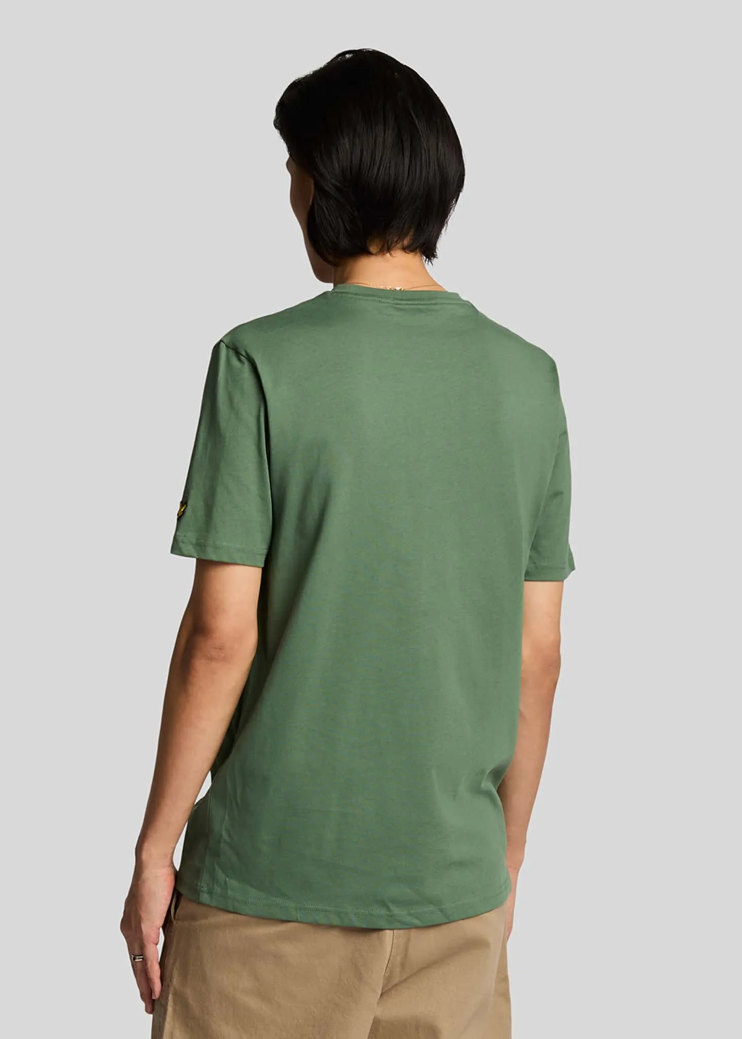 Embroidered t-shirt - duck green cove