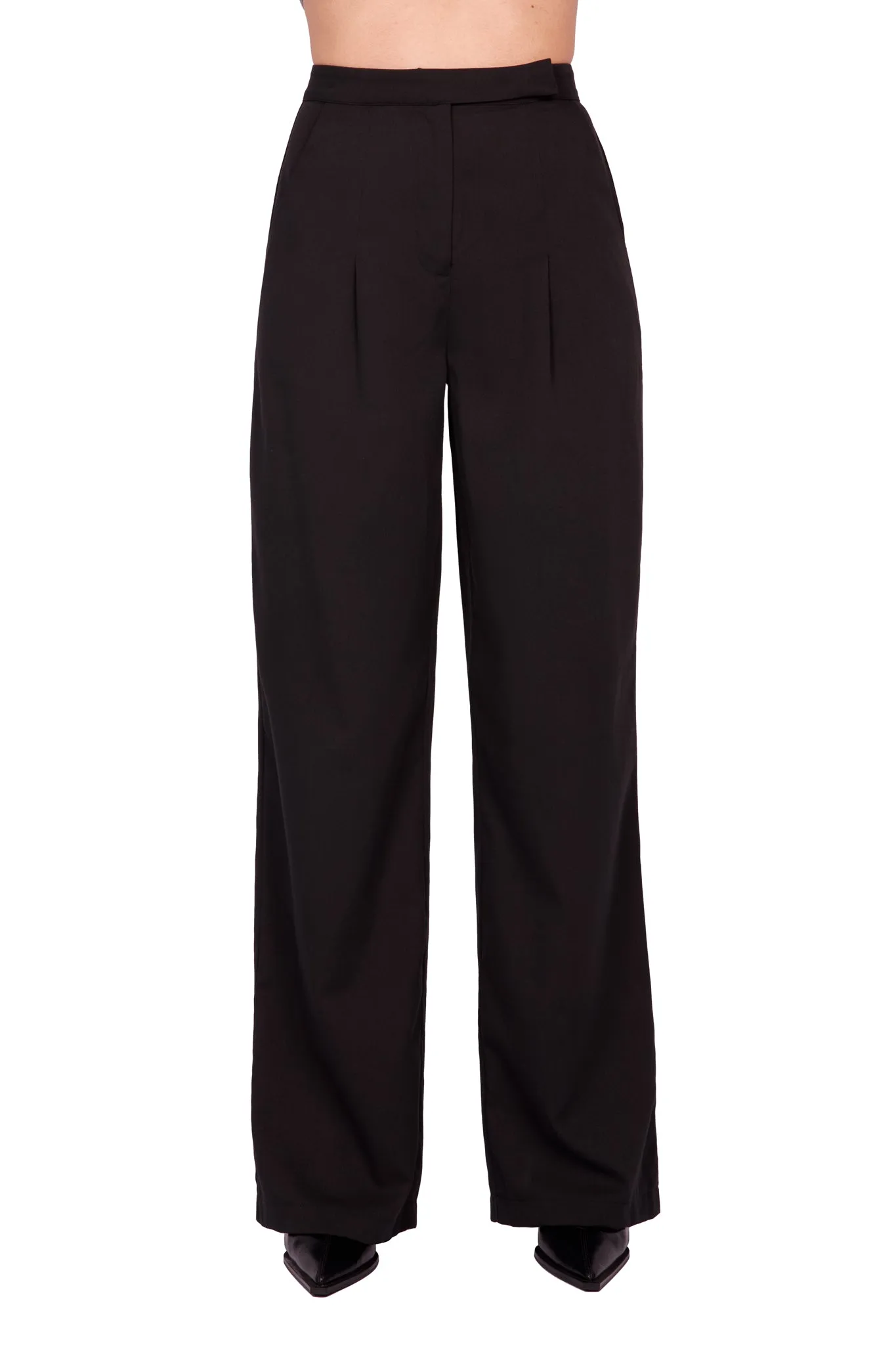 FULL LENGTH PLEATED TROUSERS