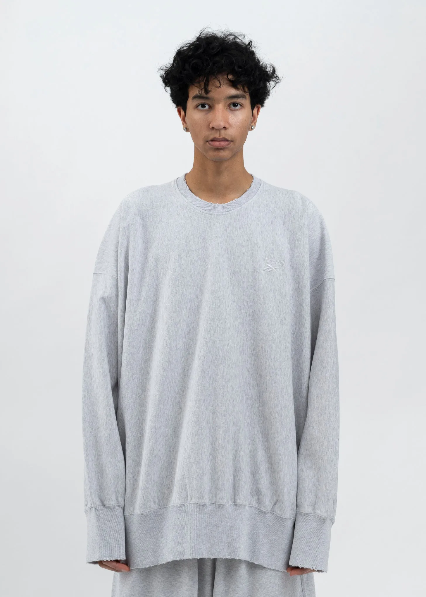 HED MAYNER X Reebok CREWNECK SWEATER GREY MELANGE