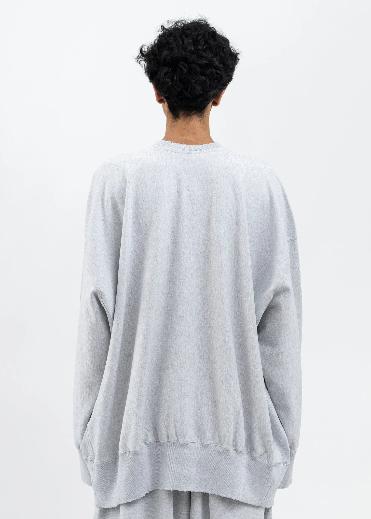 HED MAYNER X Reebok CREWNECK SWEATER GREY MELANGE