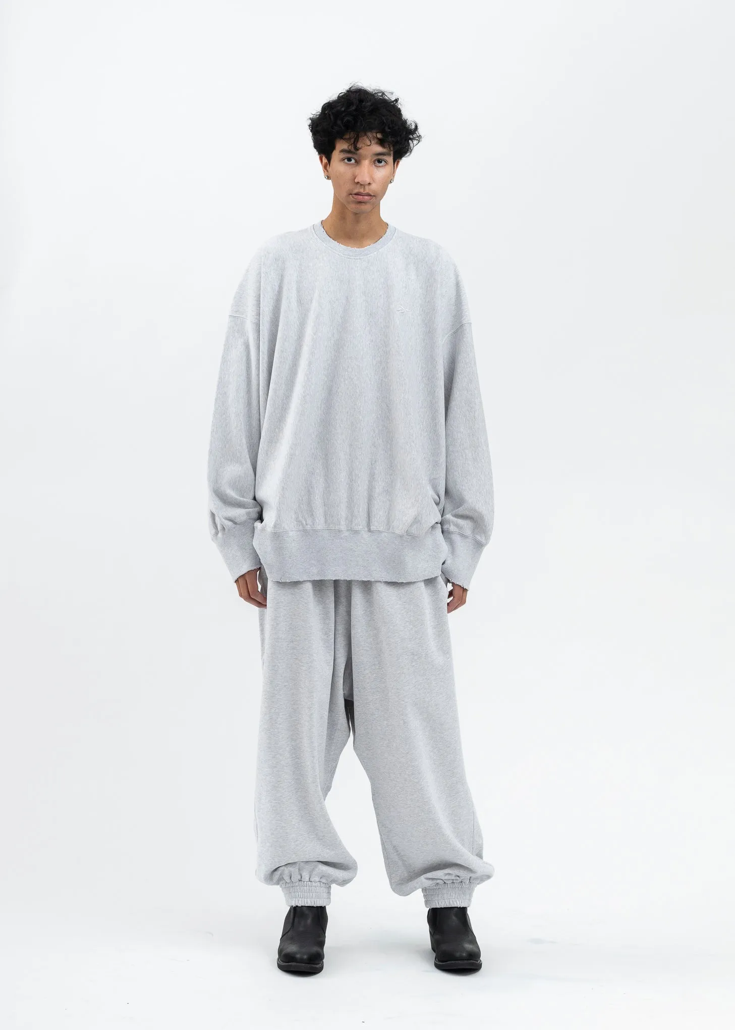 HED MAYNER X Reebok CREWNECK SWEATER GREY MELANGE