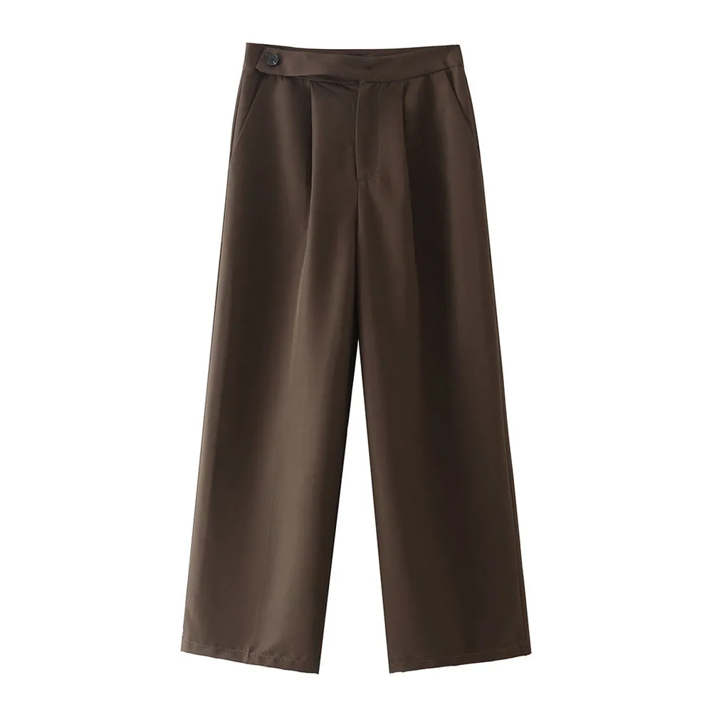 HIGH WAIST WIDE LEG PANTS
