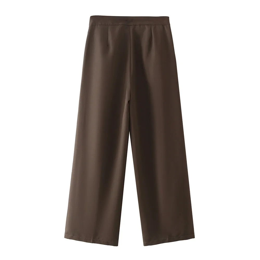 HIGH WAIST WIDE LEG PANTS