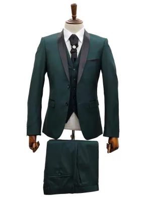 Hunter Green Tuxedo Jacket - Sophisticated Forest Elegance