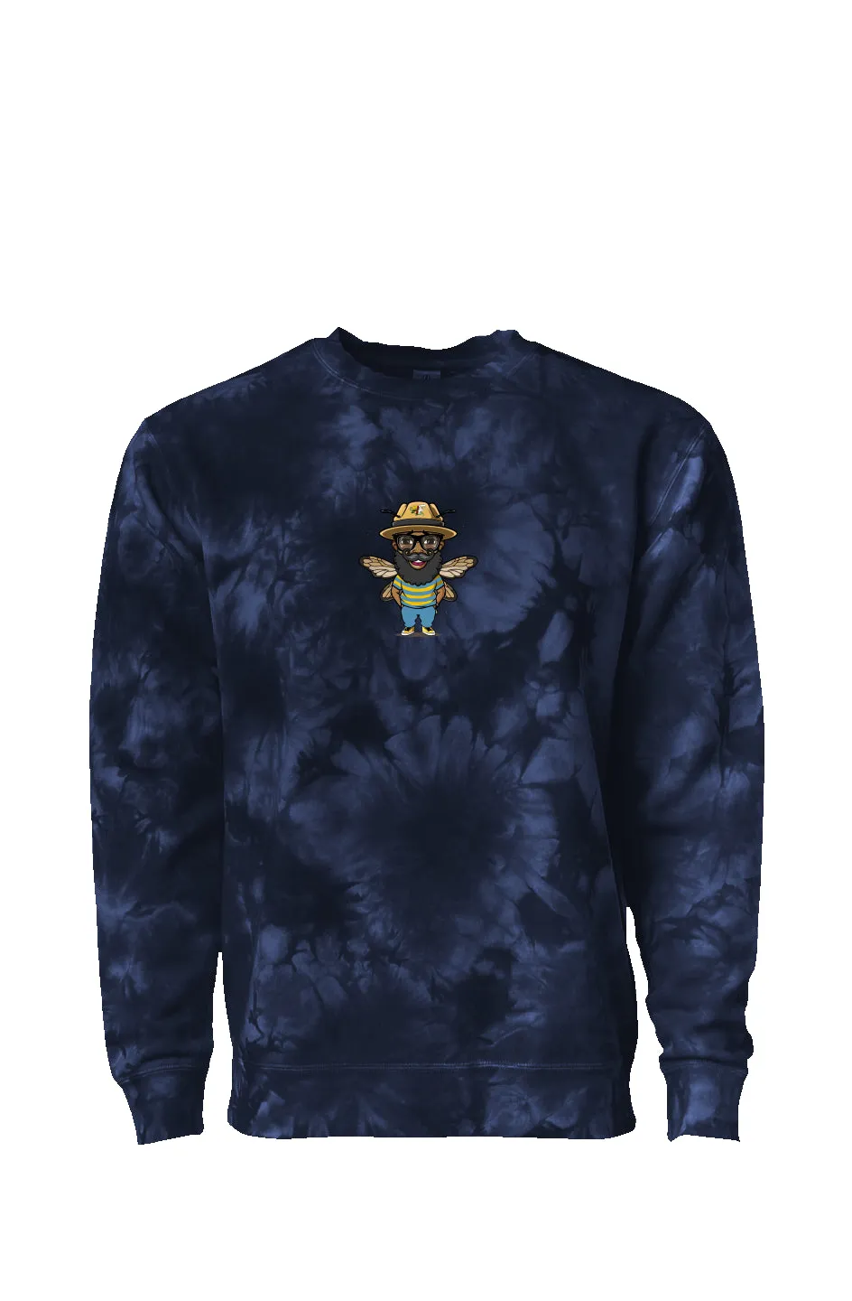 I Bee Incredible Crystal Tie Dye Crewneck