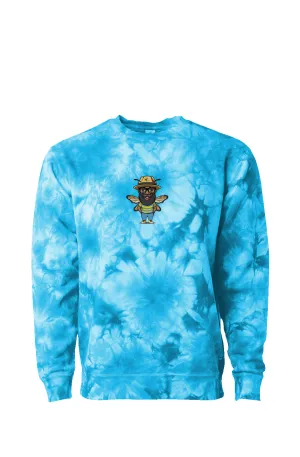 I Bee Incredible Crystal Tie Dye Crewneck