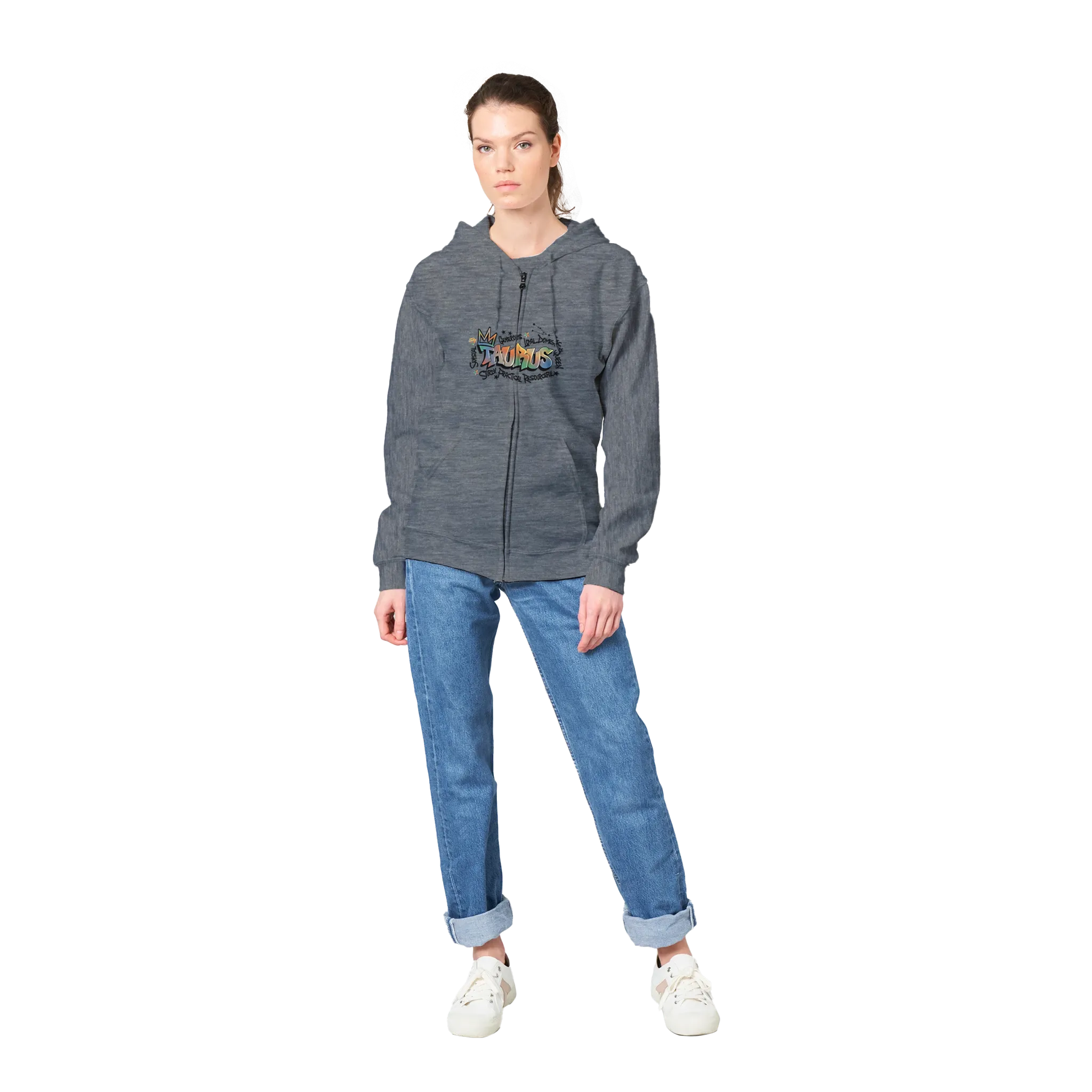 Inspired Zodiac TAURUS_ Sign / Premium Unisex Zip Hoodies|