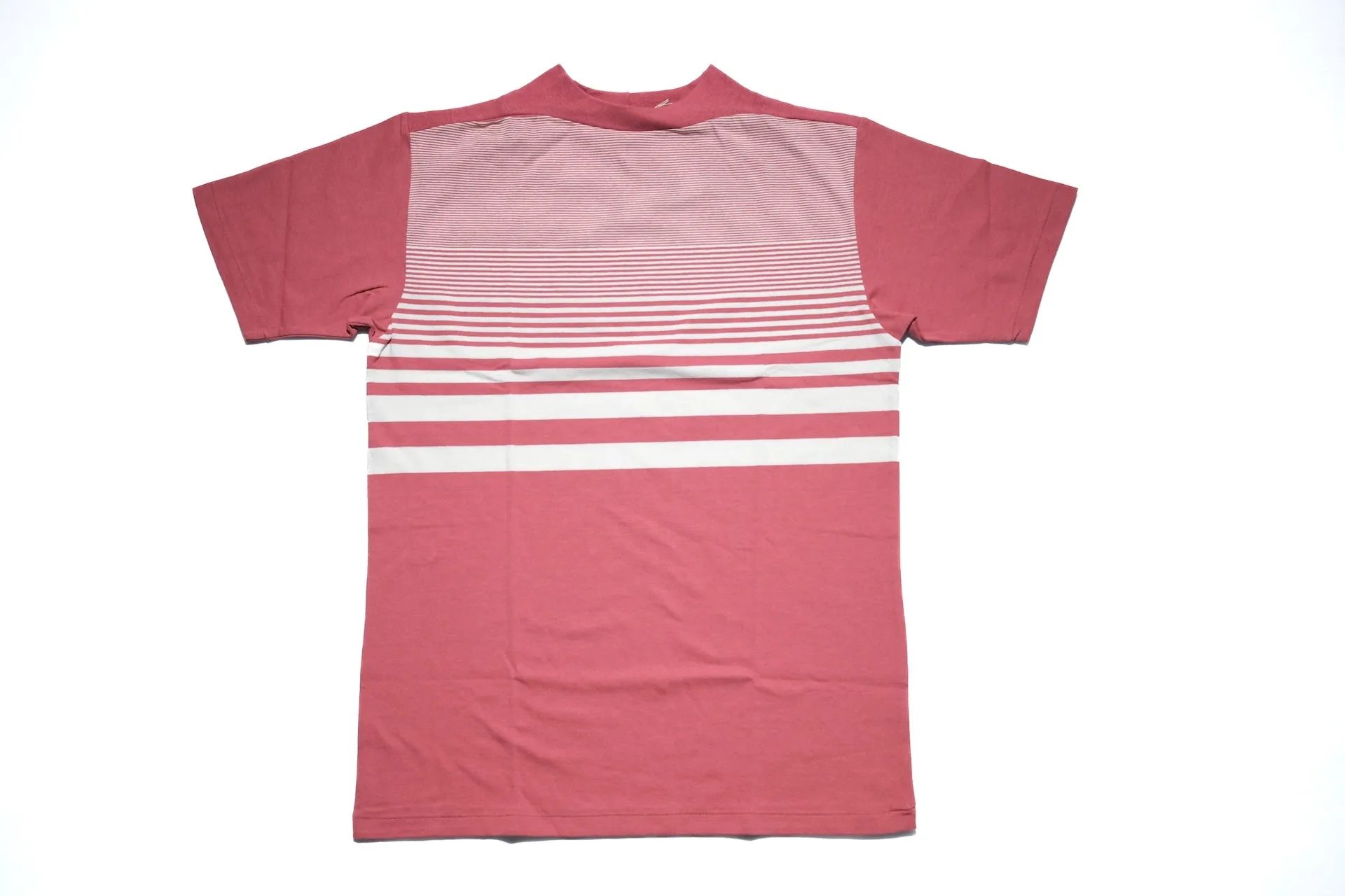 John Gluckow X Warehouse Co. 6oz "Seaside" Loopwheeled Tee (Fade Red X Off white)