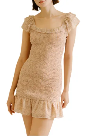 Karly Ditsy Floral Smocked Mini Dress