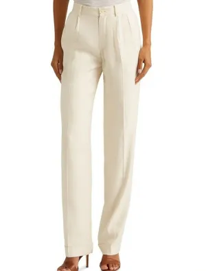 Lauren Ralph Lauren Linen Twill Pleated Pants