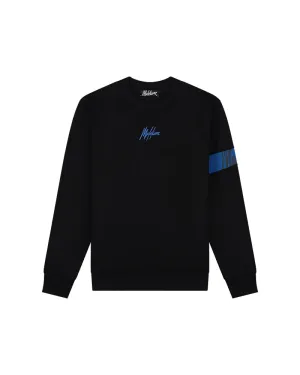 Malelions Men Captain Sweater 2.0 | Black/Cobalt