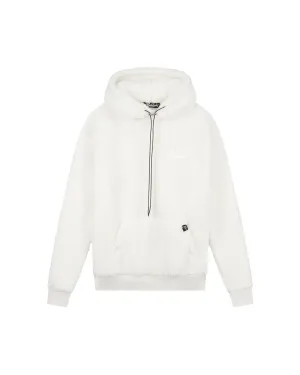 Malelions Men Sherpa Signature Hoodie | Off-White