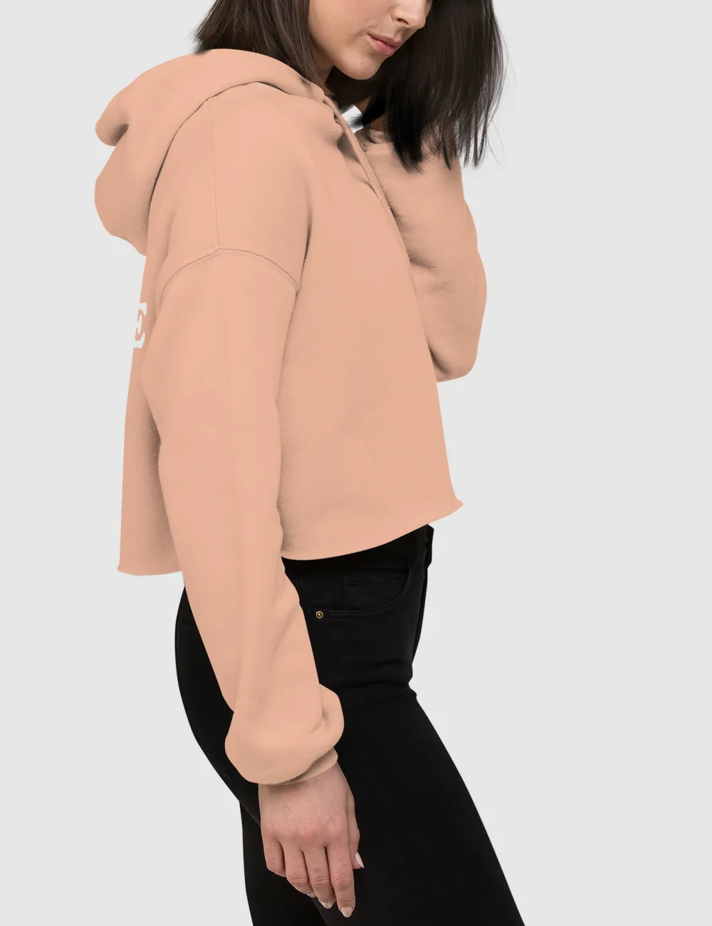 Mama Needs Coffee (Heart) | Back Print Crop Hoodie