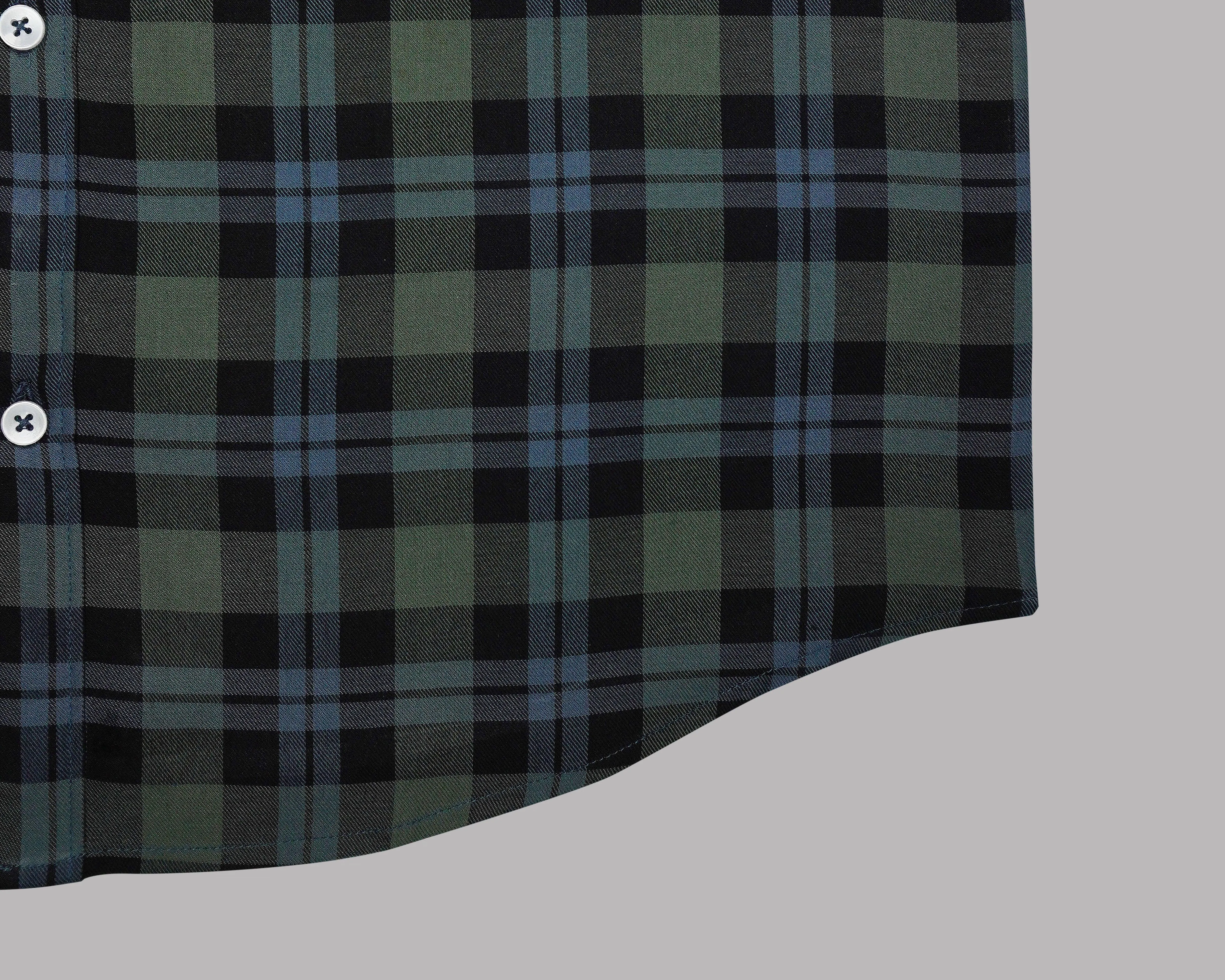 Men's 100% Cotton Tartan Checkered Half Sleeves Shirt (Multicolor)