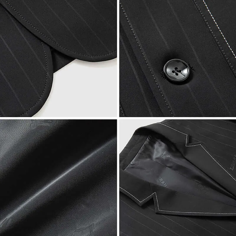 Men's Striped Blazer Jacket - Formal & Casual Wear